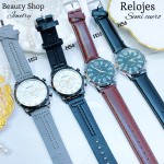 #H Reloj para caballero semi cuero (15.5¥) 