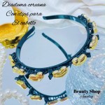Deadema coreana con clips para el cabello 