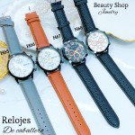 #H Reloj para caballero semi cuero (15.5¥) 