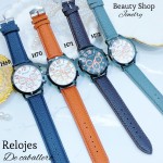 #H Reloj para caballero semi cuero (15.5¥) 