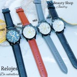 #H Reloj para caballero semi cuero (15.5¥) 