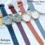 #H Reloj para caballero semi cuero (15.5¥) 