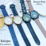 #H Reloj para caballero semi cuero (15.5¥) 