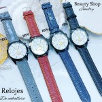 #H Reloj para caballero semi cuero (15.5¥) 