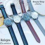 #H Reloj para caballero semi cuero (15.5¥) 