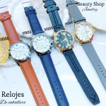 #H Reloj para caballero semi cuero (15.5¥) 
