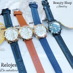 #H Reloj para caballero semi cuero (15.5¥) 
