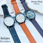 #H Reloj para caballero semi cuero (15.5¥) 
