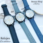 #H Reloj para caballero semi cuero (15.5¥) 