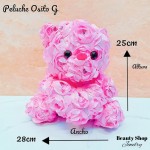 peluche osito con rosa