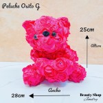 peluche osito con rosa