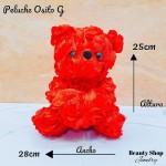 peluche osito con rosa