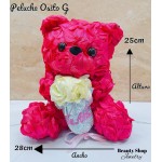 peluche osito con rosa