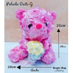 peluche osito con rosa
