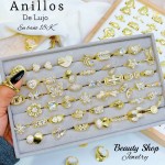 #Y anillos tendencia oro chino 18K  