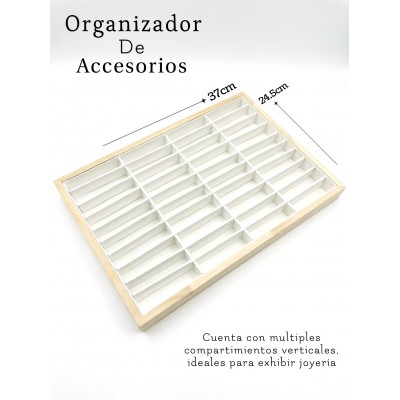 #24 exhibidor para accesorios con compartimentos 