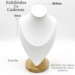 #19 exhibidor de cuello grande para cadenas 