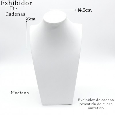 #21 exhibidor blanco (M) para cadena 