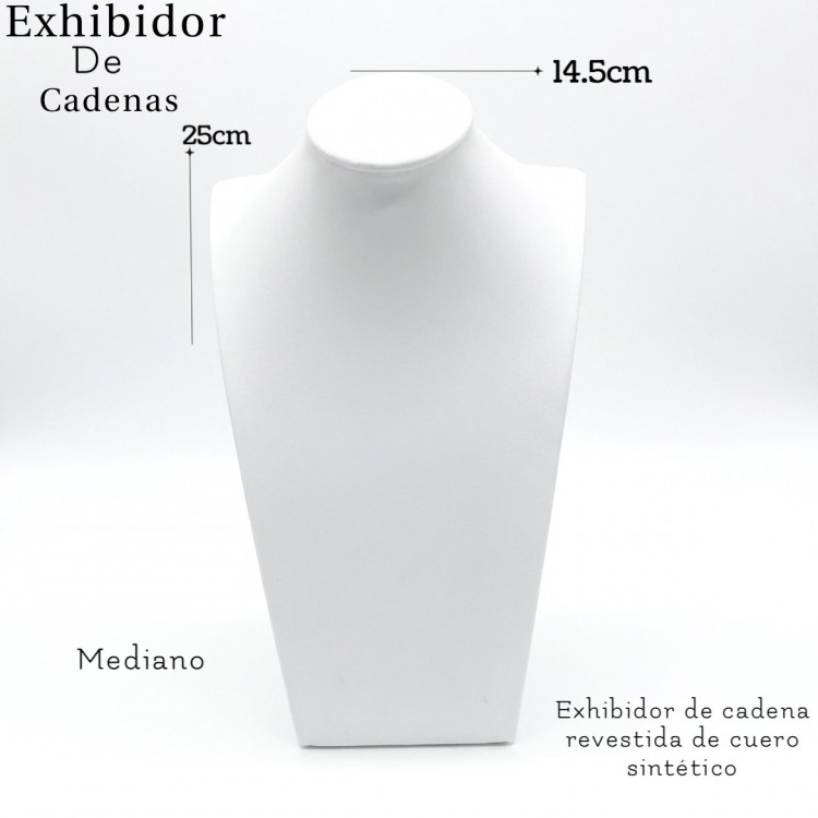 #21 exhibidor blanco (M) para cadena 