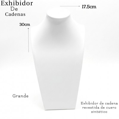 #22 exhibidor blanco (G) para cadena 