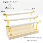 #14 exhibidor de anillo triple 