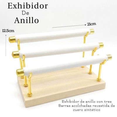 #14 exhibidor de anillo triple 