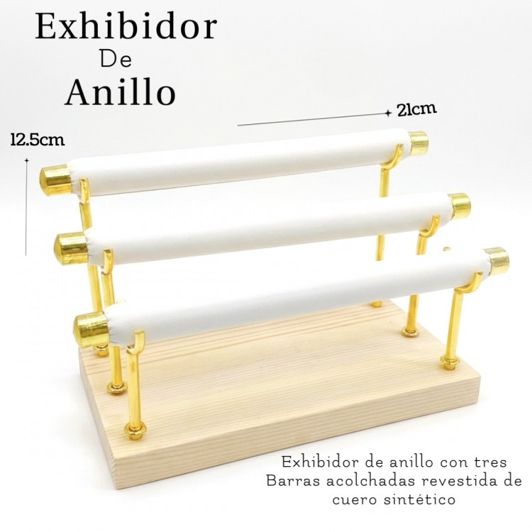 #14 exhibidor de anillo triple 