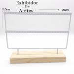 #5 Exhibidor de zarcillo Blanco doble 