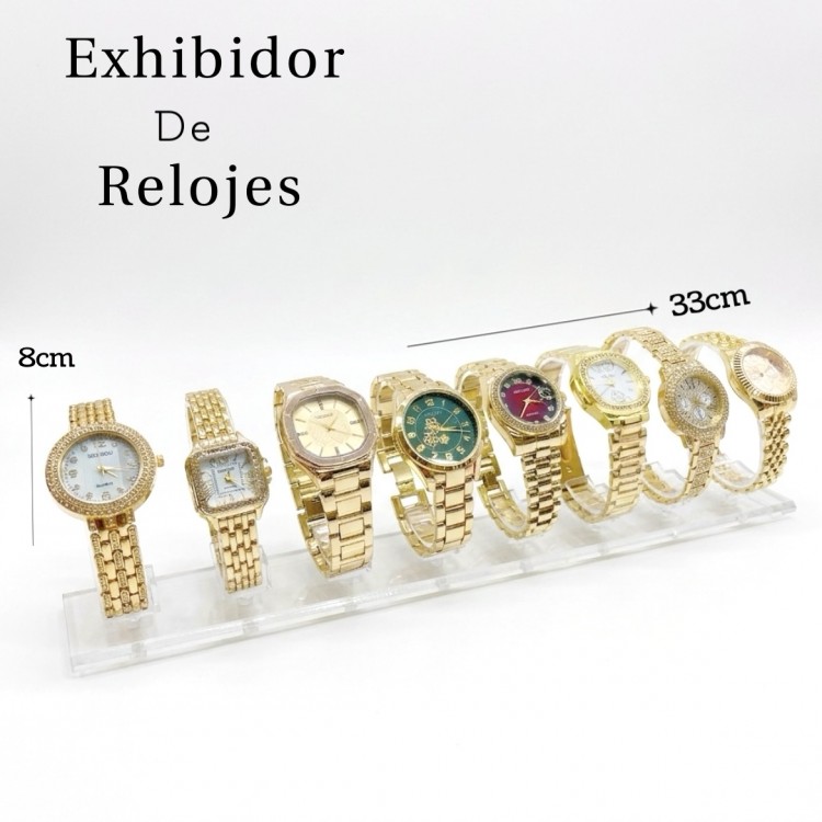 #15 exhibidor transparente de reloj 