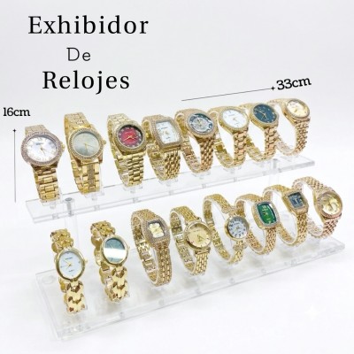 #16 exhibidor de reloj doble 
