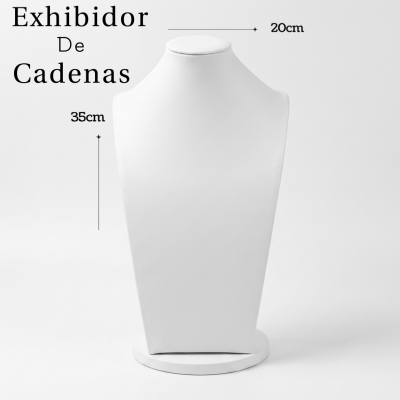 #23 exhibidor blanco (XG) para cadena 