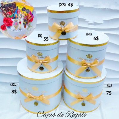Cajas de regalo redonda te incluye 5 piezas 