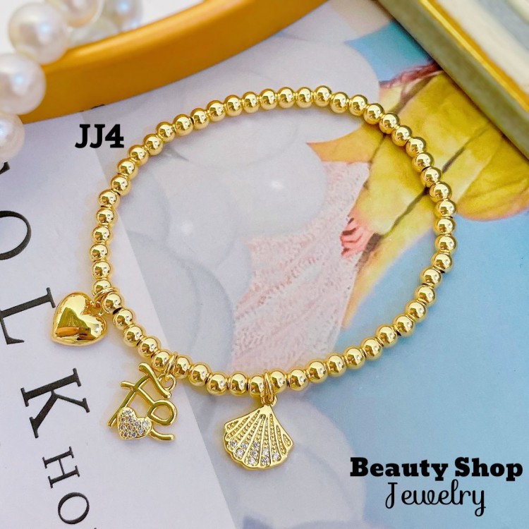 pulsera balin con dijes engomada (clip foto entre ver mas modelos)