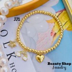 pulsera balin con dijes engomada (clip foto entre ver mas modelos)