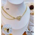 #T juego cadena oro chino 18&