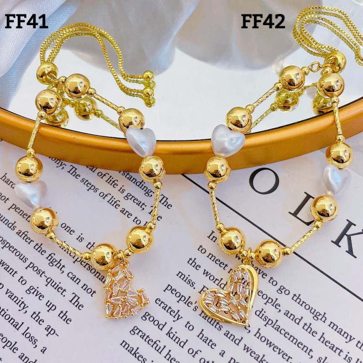 #FF Pulsera balin con dije 17.5&