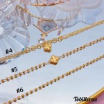 #tobillera oro chino 18k 9&