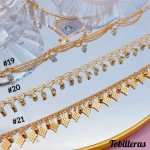 #tobillera oro chino 18k 9&