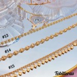 #tobillera oro chino 18k 9&