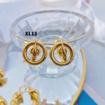 #XL Zarcillos de lujo oro chino new 15&