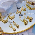 #XL Zarcillos de lujo oro chino new 15&