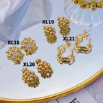 #XL Zarcillos de lujo oro chino new 15&