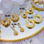#XL Zarcillos de lujo oro chino new 15&