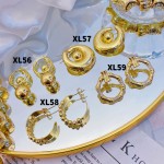 #XL Zarcillos de lujo oro chino new 15&