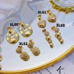 #XL Zarcillos de lujo oro chino new 15&