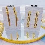 #XL Zarcillos de lujo oro chino new 15&