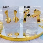 #XL Zarcillos de lujo oro chino new 15&