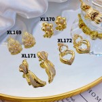 #XL Zarcillos de lujo oro chino new 15&