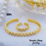 #B juego pulsera con anillo perla 42.50&