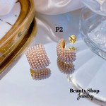 #P zarcillo con piedra oro chino 21.5&